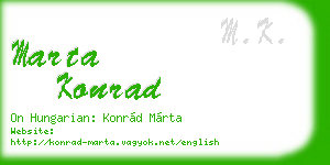 marta konrad business card