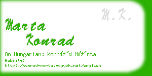 marta konrad business card